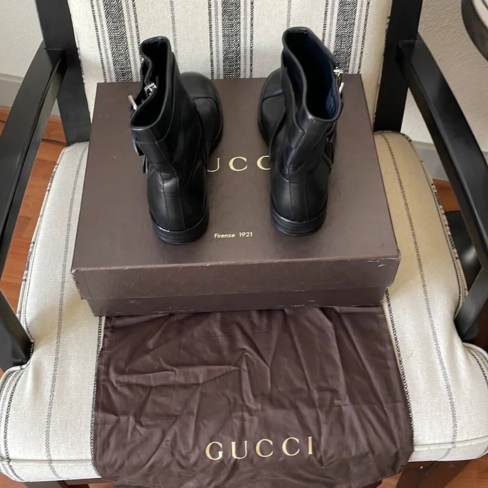 Gucci Sella Lux Nero boots size 10 - Picture 4 of 10